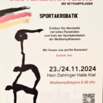 Plakat Deutsche Bestenermittlung Sportakrobatik