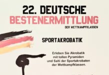 Plakat Deutsche Bestenermittlung Sportakrobatik