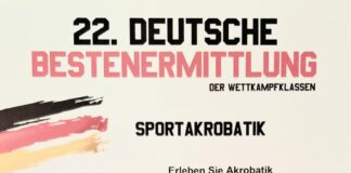 Plakat Deutsche Bestenermittlung Sportakrobatik