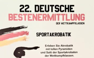 Plakat Deutsche Bestenermittlung Sportakrobatik