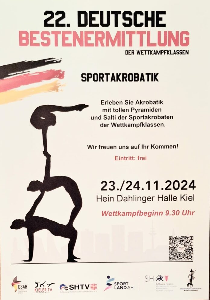 Plakat Deutsche Bestenermittlung Sportakrobatik