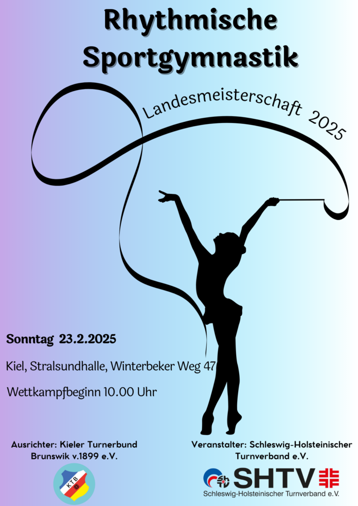 Plakat Landesmeisterschaft Rhythmische Sportgymnastik2025